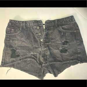 BLACK DEMIN F21 SHORTS